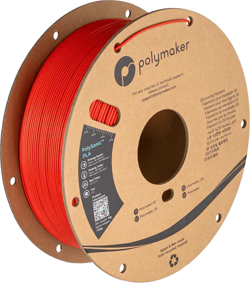 Polymaker PolySonic High Speed Printing PLA 3D Printer Filament 1KG 1.75mm West3D Printing