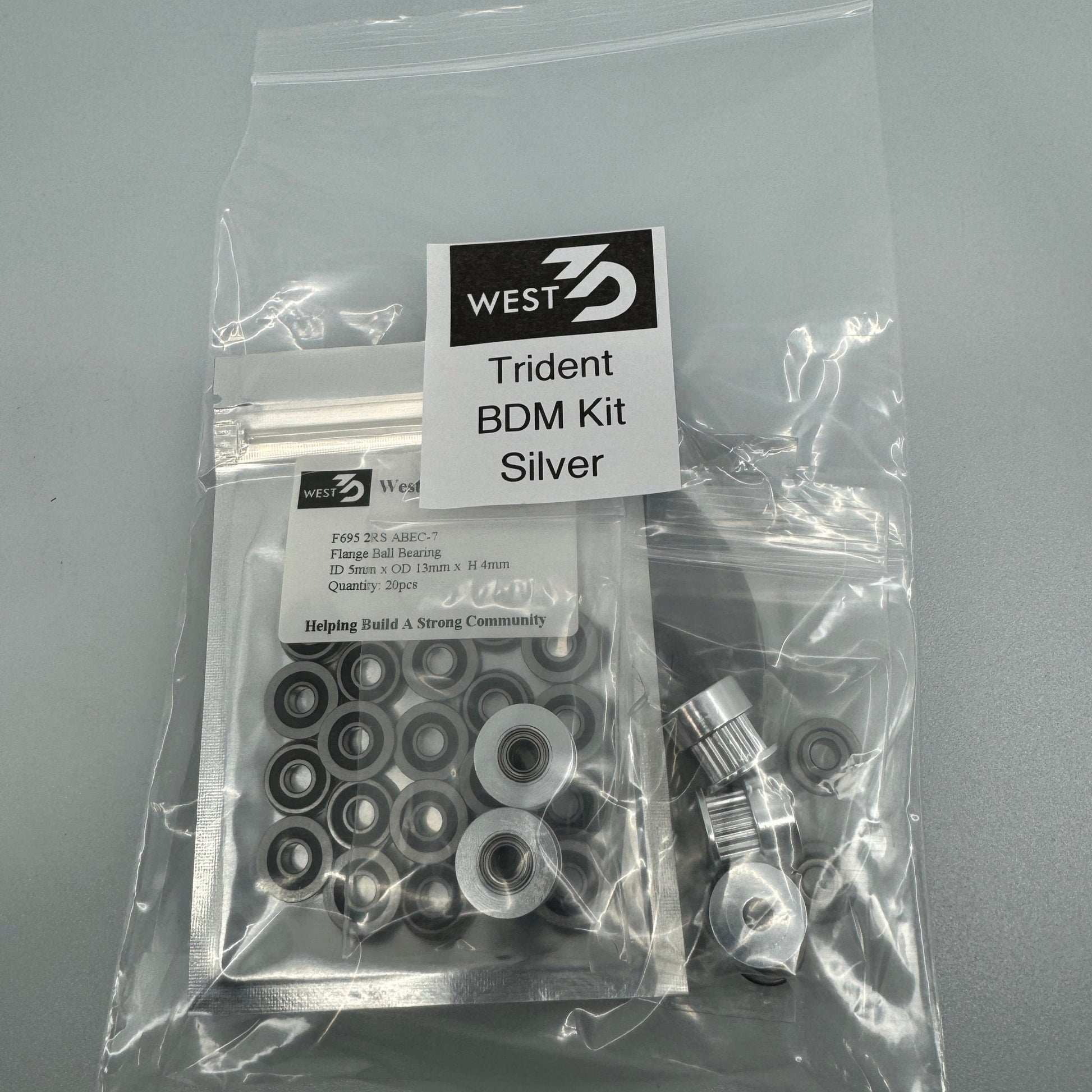 West3D BDM Trident Motion Set - Silver / Darkside (Black) West3D Printing