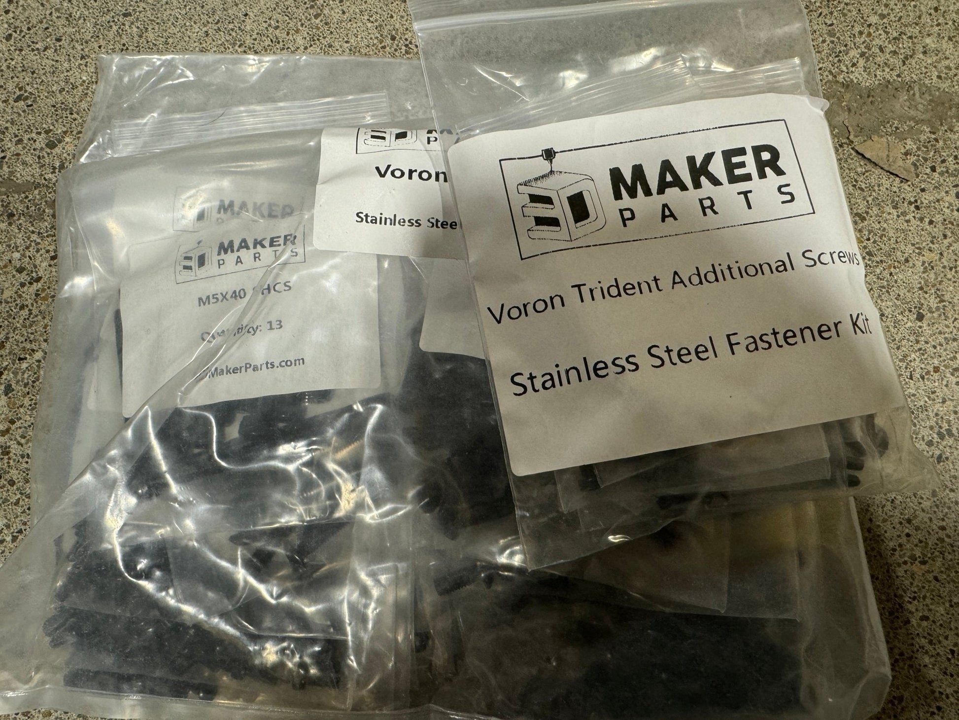 West3D Stainless Steel Fastener Kit for Voron Trident (BDF) West3D Printing