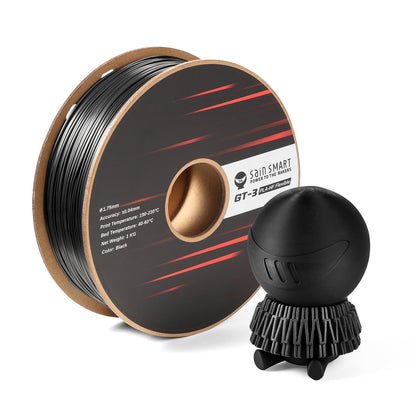 GT-3 High Flowability Flexible PLA Filament 1.75mm, 1KG, ±0.04mm, Black/White   Filament   3DPrintiverse.com