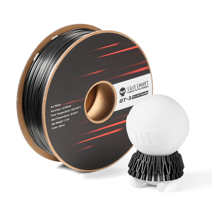 GT-3 High Flowability Flexible PLA Filament 1.75mm, 1KG, ±0.04mm, Black/White   Filament   3DPrintiverse.com
