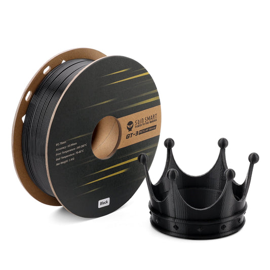 GT-3 High Speed PETG Filament, Glossy, 1.75mm, +/-0.04mm, 1KG, Black White Transparent   Filament   3DPrintiverse.com