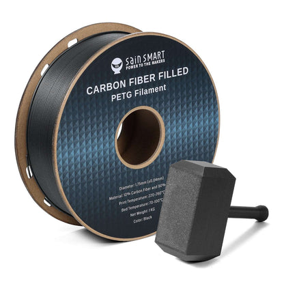 Black, Bronze Carbon Fiber PETG Filament, 1.75mm, Accuracy +/-0.04mm 1KG (2.2lbs)   Filament   3DPrintiverse.com