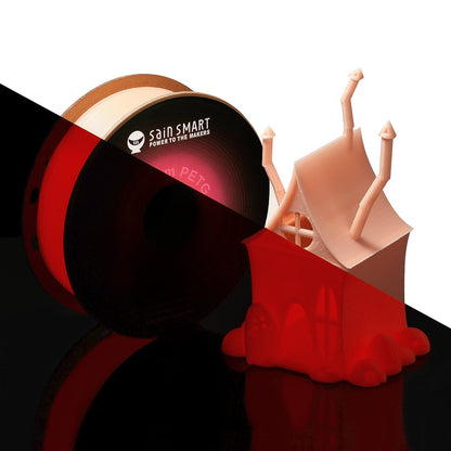 Glow-in-the-dark Red 1.75mm PRO-3 PETG Filament, 1kg   Filament   3DPrintiverse.com