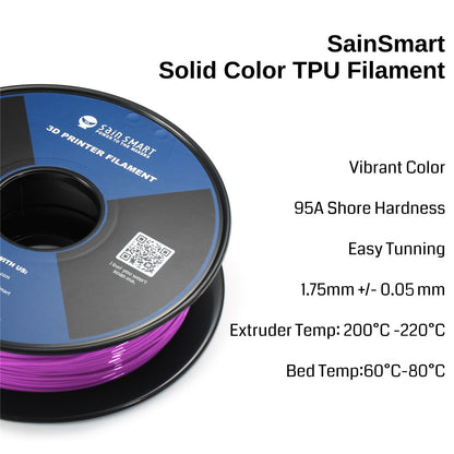 Neon Magenta, Cyberpunk Color TPU 1.75mm Filament 0.8kg/1.76lb   Filament   3DPrintiverse.com