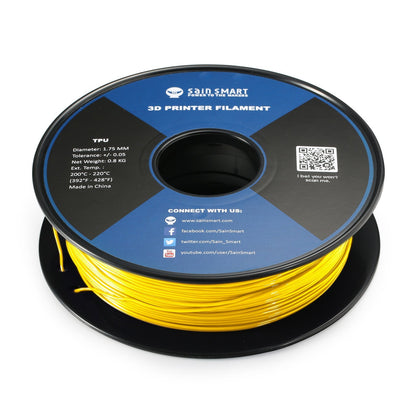 Neon Yellow, Cyberpunk Color TPU 1.75mm Filament 0.8kg/1.76lb   Filament   3DPrintiverse.com