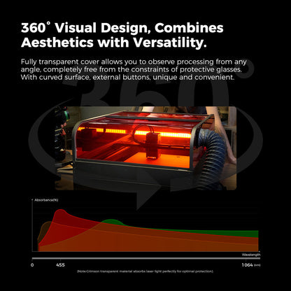 Falcon2 Pro Enclosed Laser Engraver & Cutter Creality Official Store