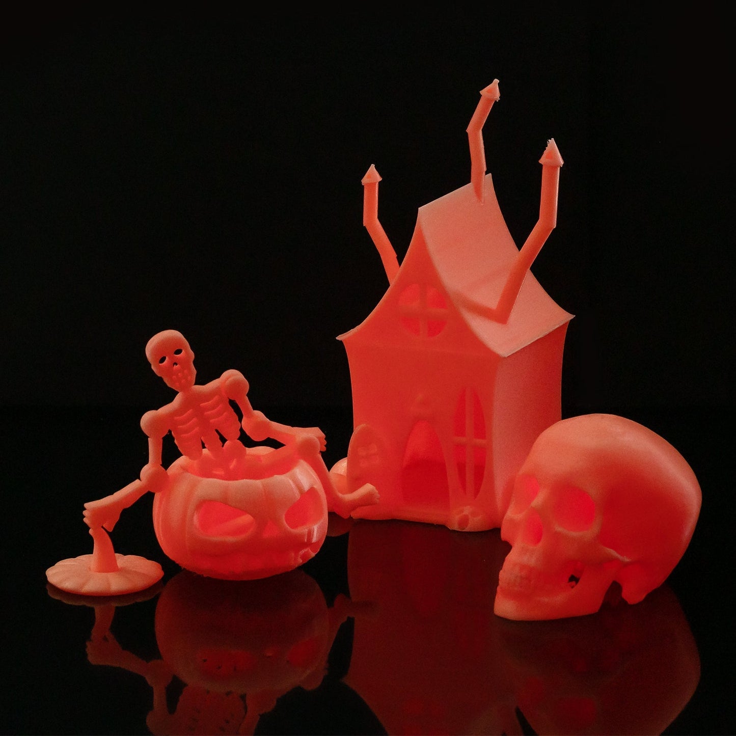 Glow-in-the-dark Red 1.75mm PRO-3 PETG Filament, 1kg   Filament   3DPrintiverse.com