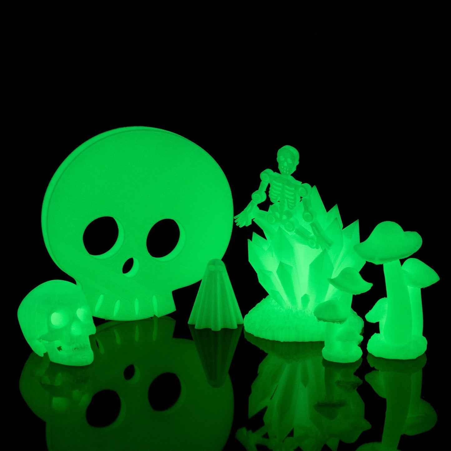 Glow-in-the-dark Green 1.75mm PRO-3 PETG Filament, 1kg   Filament   3DPrintiverse.com