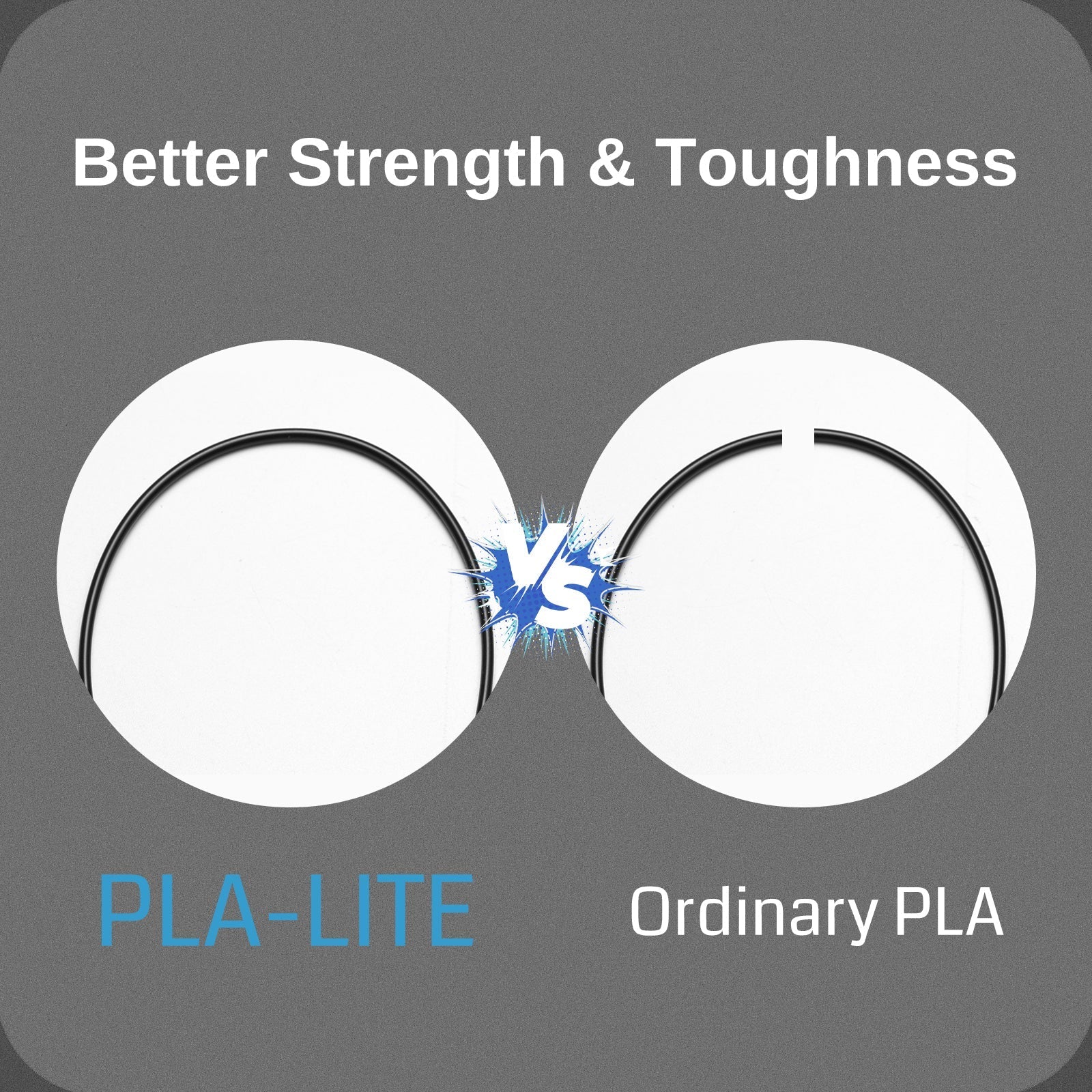 GT-3 High Speed PLA-Lite Filament 1.75mm, 1KG, ±0.03mm, Black/White   Filament   3DPrintiverse.com
