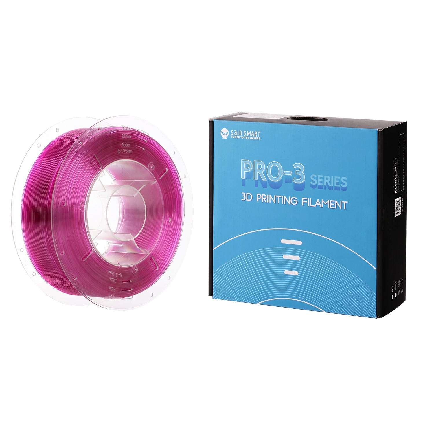 All Colors, PETG Filament 1.75mm 1kg/2.2lb, SainSmart PRO-3 Series   Filament   3DPrintiverse.com