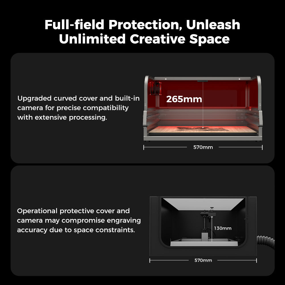 Falcon2 Pro Enclosed Laser Engraver & Cutter Creality Official Store