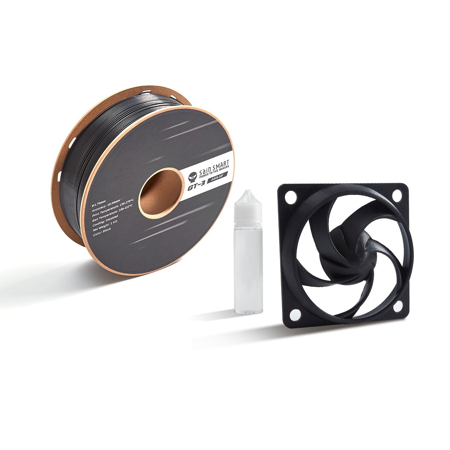 GT-3 High-Speed ASA Filament, 1.75mm Black, UV & Weather Resistant, Fit for Outdoor Functional Parts, 1kg, Accuracy +/- 0.04 mm   Filament   3DPrintiverse.com