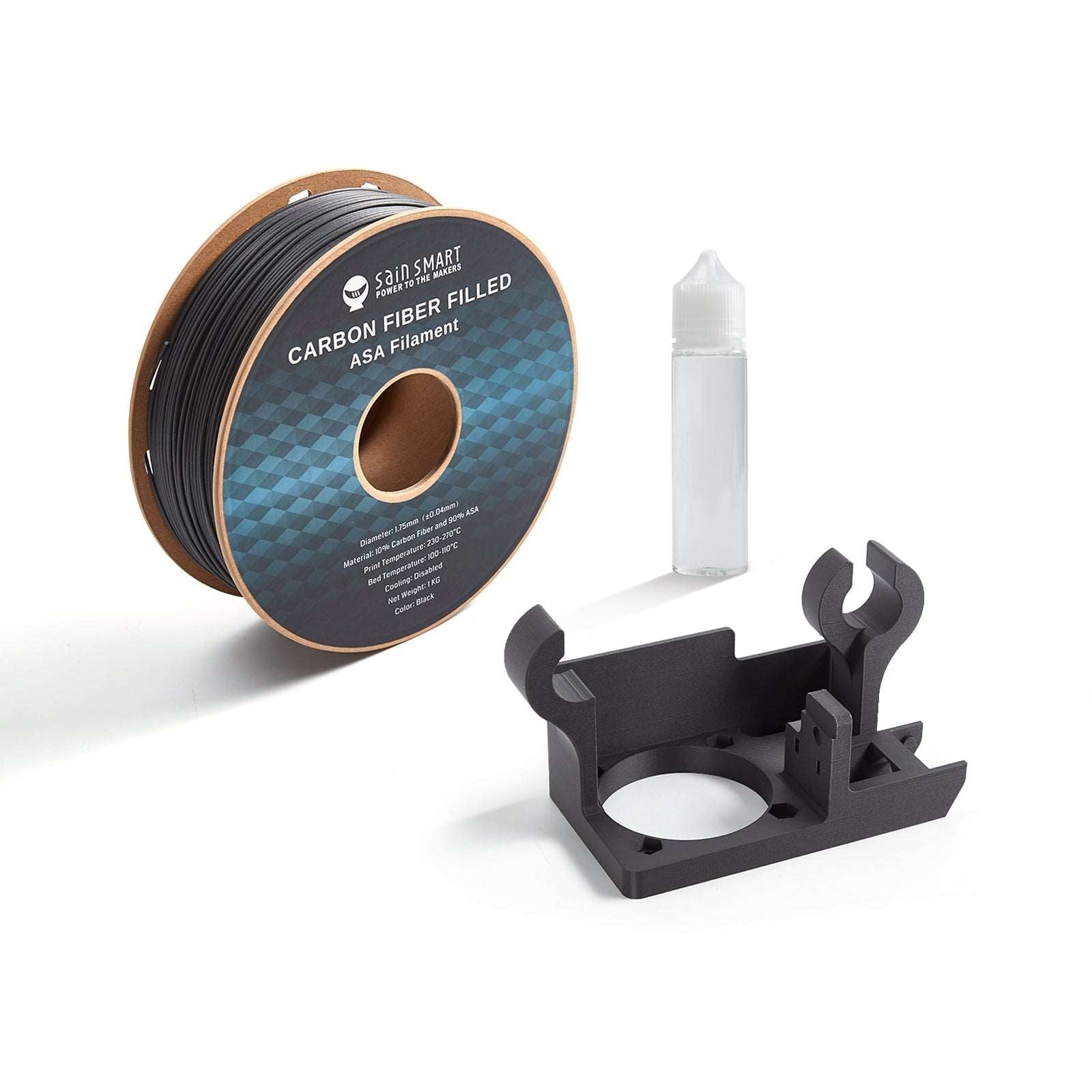 Carbon Fiber ASA Filament, 1.75mm Black, UV & Weather Resistant, Fit for Outdoor Functional Parts, 1kg, Accuracy +/- 0.04 mm   Filament   3DPrintiverse.com