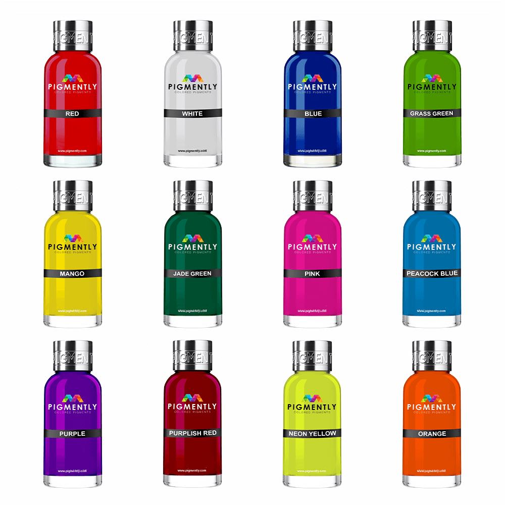 12 Color Bundle of Epoxy Resin Dyes   Epoxy Colors   3DPrintiverse.com