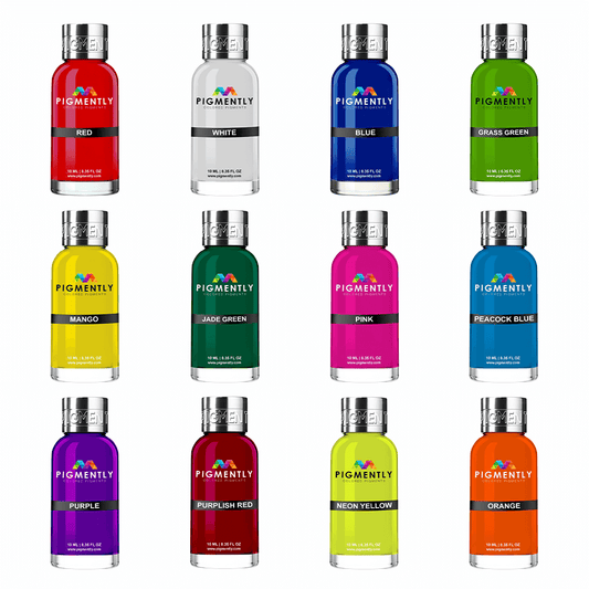 12 Color Bundle of Epoxy Resin Dyes   Epoxy Colors   3DPrintiverse.com