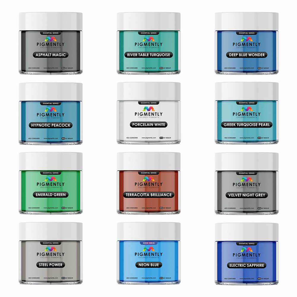 Mica Powder Pigments 12 Bundle Pack   Epoxy Colors   3DPrintiverse.com