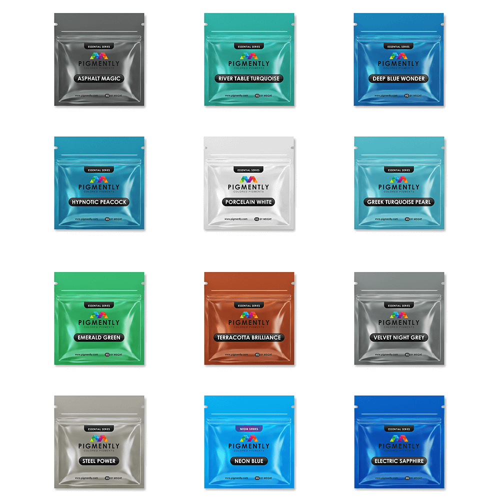 Mica Powder Pigments 12 Bundle Pack   Epoxy Colors   3DPrintiverse.com