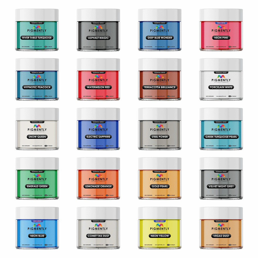 Mica Powder Pigments 20 Bundle Pack   Epoxy Colors   3DPrintiverse.com