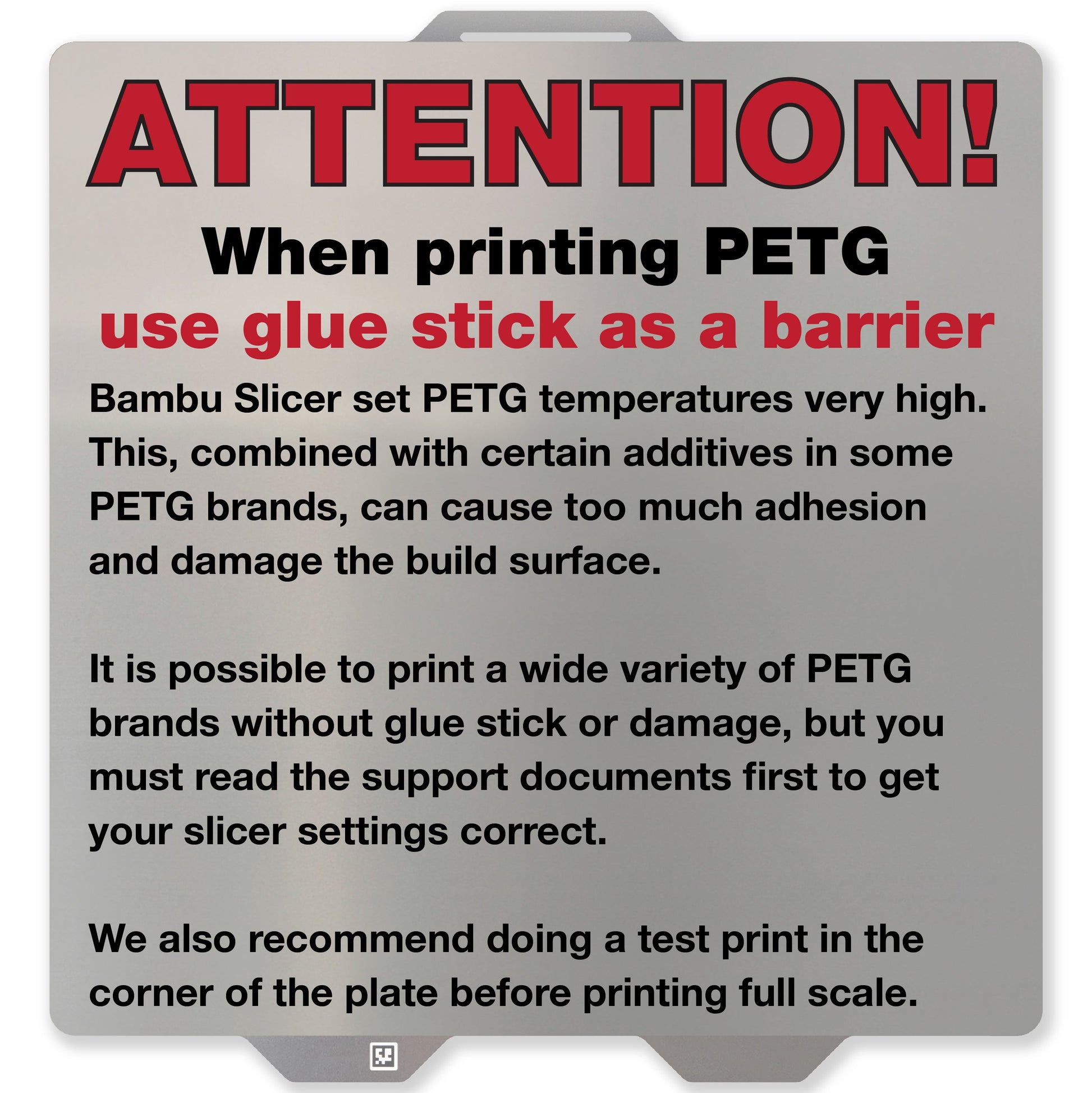 Flexi Plate with PEX - Bambu Lab A1, X1 Series, P1 Series - 258 x 258 Wham Bam Systems