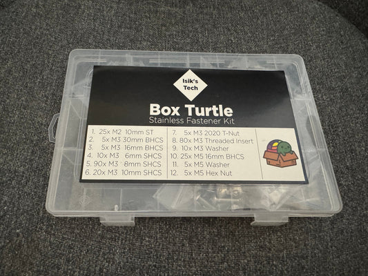 Box Turtle Stainless Fastener Kit      3DPrintiverse.com