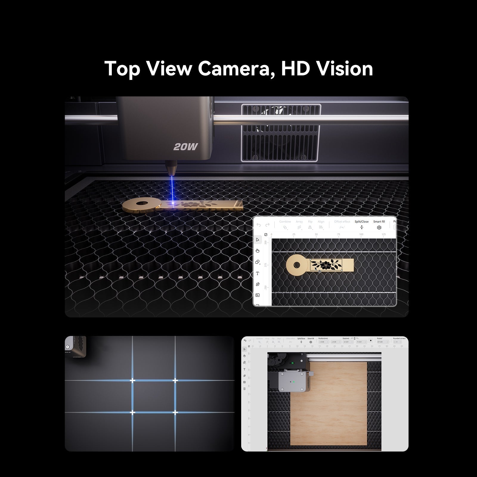 (In Stock) Falcon A1 Pro 20W Laser Engraver & Cutter Creality Official Store