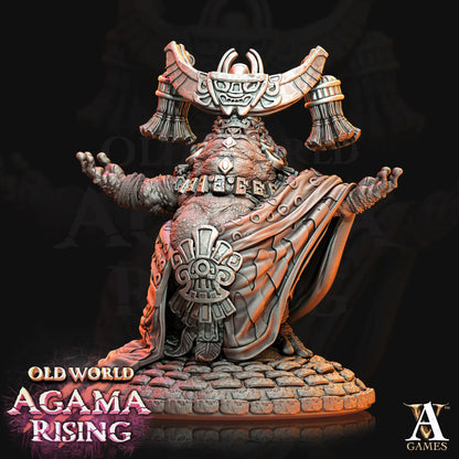 3D Printed Archvillain Games Acolytes of Ziskal Old World Agama Rising 28 32mm D&D   3D printed terrain  16.90 3DPrintiverse.com