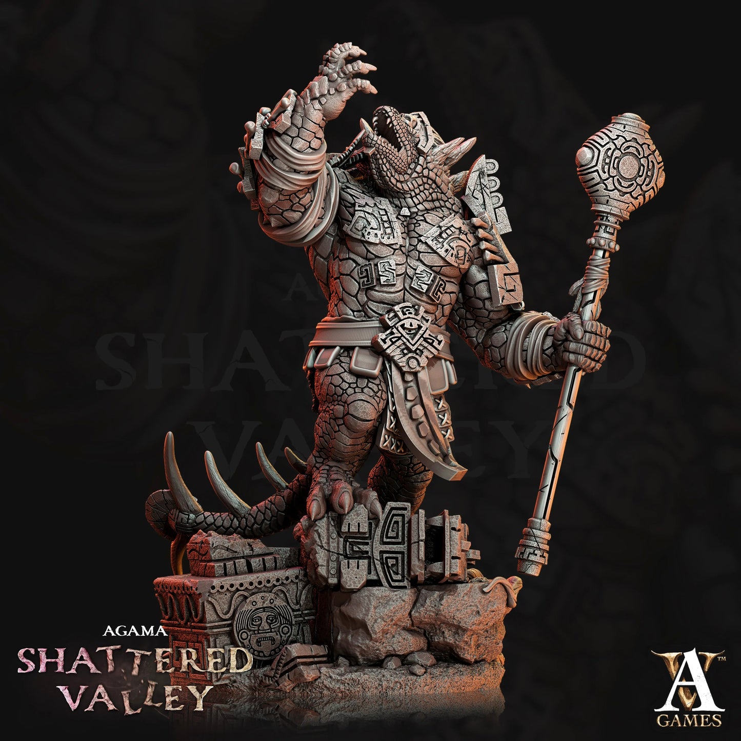 3D Printed Archvillain Games Agama Shattered Valley - Agama Vanquishers 28mm 32mm D&D   3D printed terrain  15.90 3DPrintiverse.com