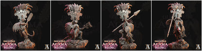 3D Printed Archvillain Games Agama Sundancers Old World Agama Rising 28 32mm D&D   3D printed terrain  54.90 3DPrintiverse.com