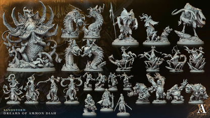 3D Printed Archvillain Games Alijany Sandstorm Dreams of Ammon Diah 28 32mm D&D   3D printed terrain   3DPrintiverse.com