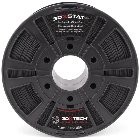 3DXSTAT™ ESD-ABS 1.75mm 3D Printer Filament by 3DXTech Made in USA 750g   Filament   3DPrintiverse.com