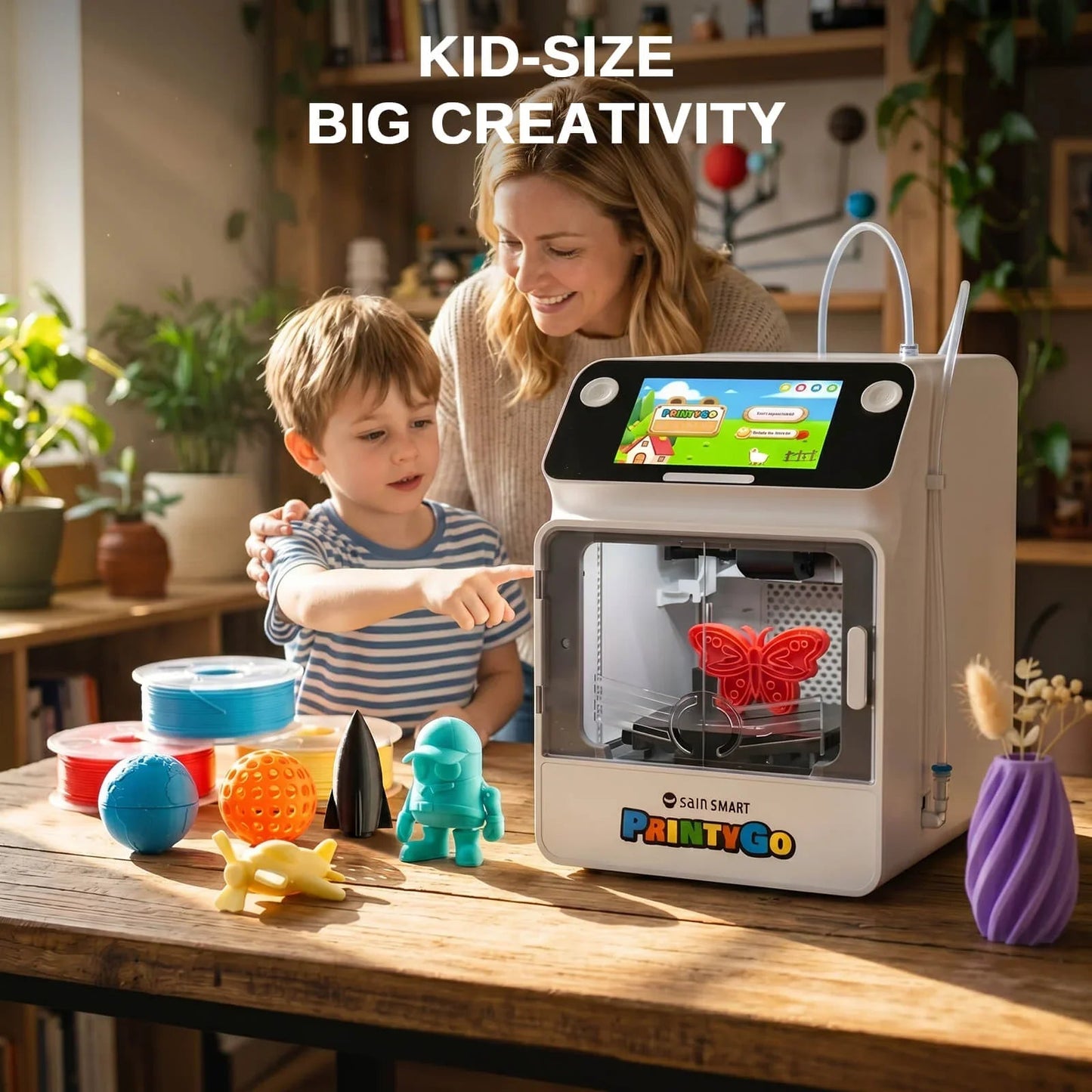 PLA Filament 1.75mm, Planet Explorer 8-Color Mini Spool Bundle, 250g Each, High-Speed PLA, +/-0.02mm Accuracy, Easy-to-Print, Compatible with Most FDM 3D Printers   Filament   3DPrintiverse.com