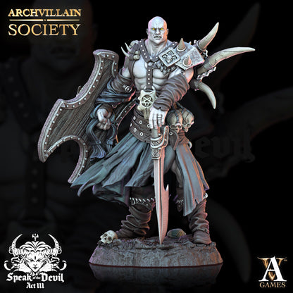 3D Printed Archvillain Games Alaric Voidblade Archvillain Society Vol. XXV 28 32mm D&D 3D Printing Boss