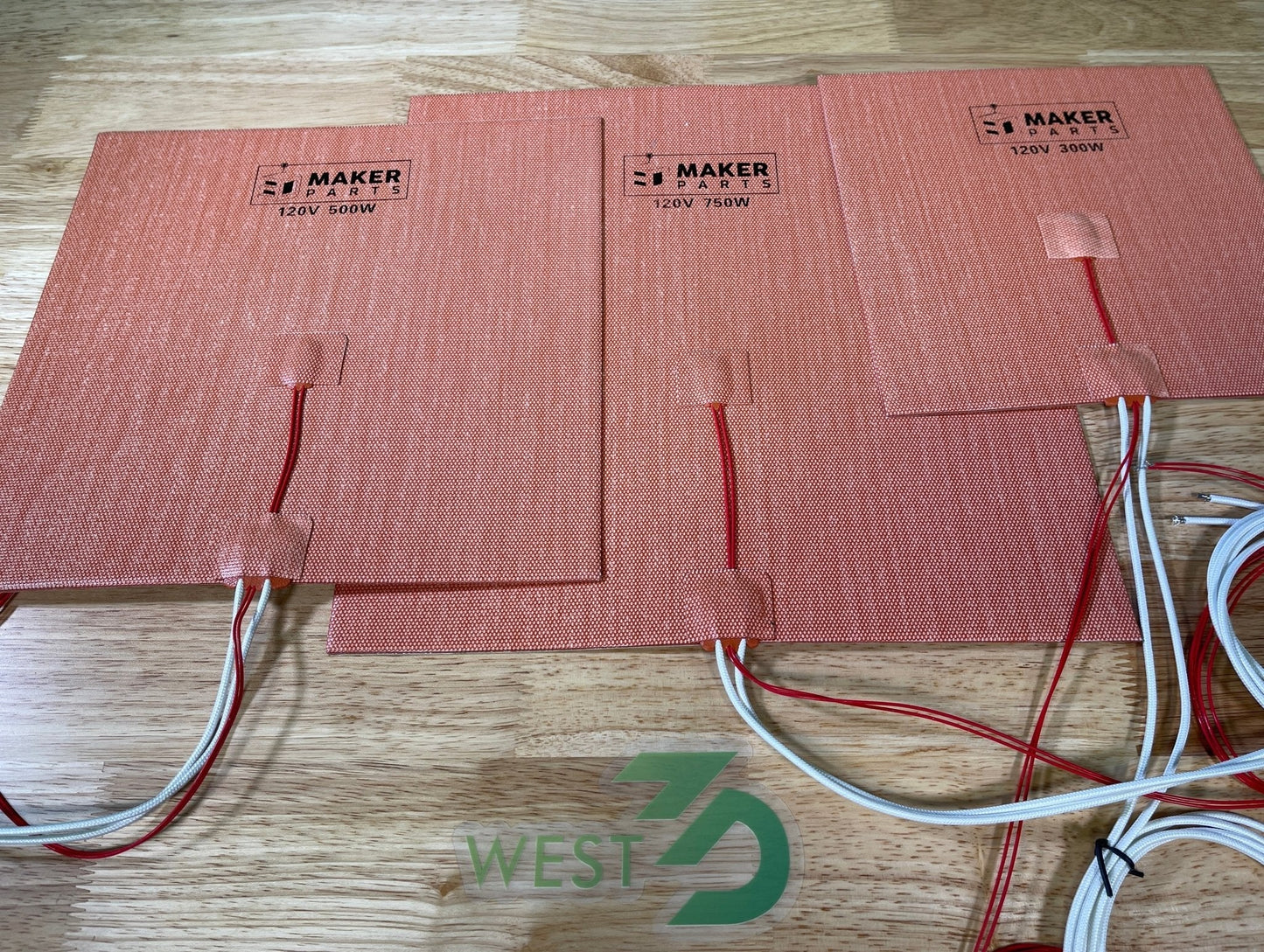 3DMakerParts Silicone Heater / Heating Pad for 3D Printers West3D Printing