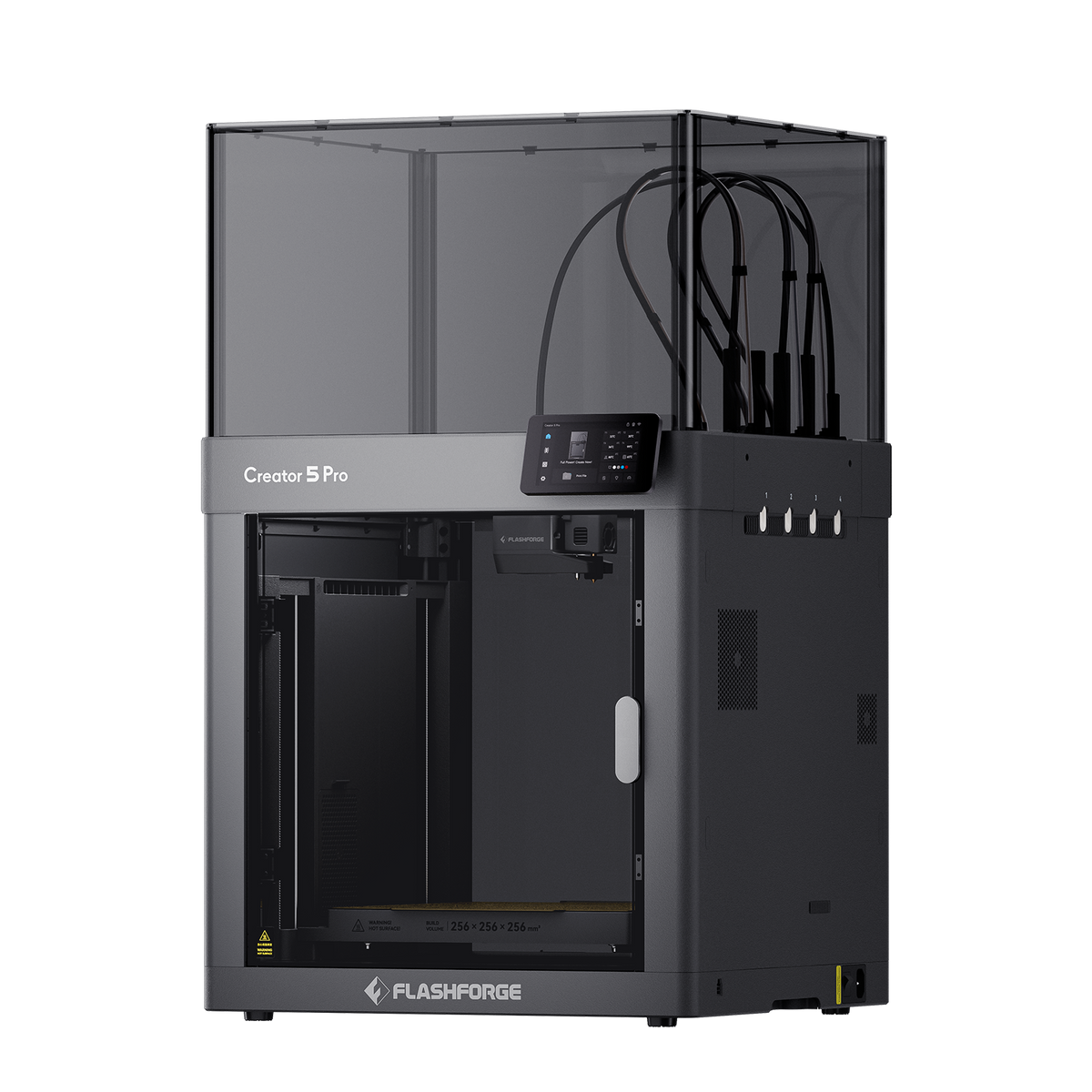 Flashforge Creator 5 Pro enclosed 3D printer three-quarter view