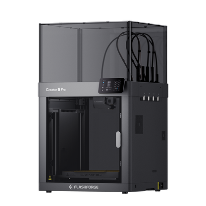 Flashforge Creator 5 Pro enclosed 3D printer three-quarter view