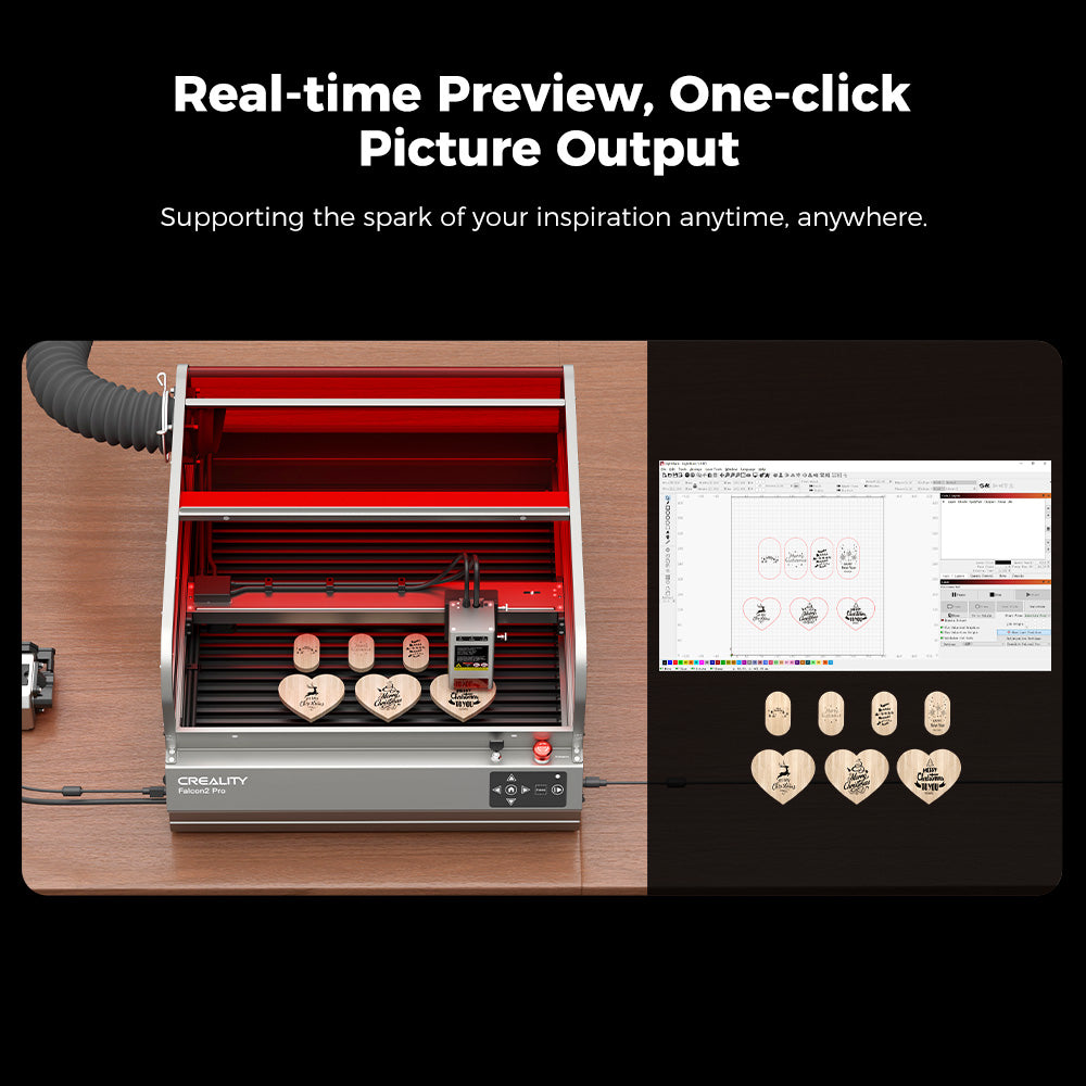 Falcon2 Pro Enclosed Laser Engraver & Cutter Creality Official Store