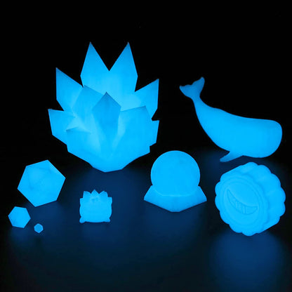 Glow-in-the-dark Blue 1.75mm PRO-3 PETG Filament, 1kg   Filament   3DPrintiverse.com
