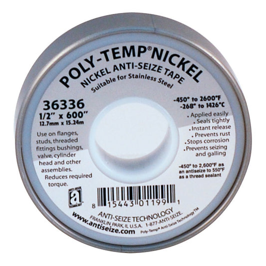 Poly-Temp Nickel Tape - For Use On Extruder Nozzles Filabot
