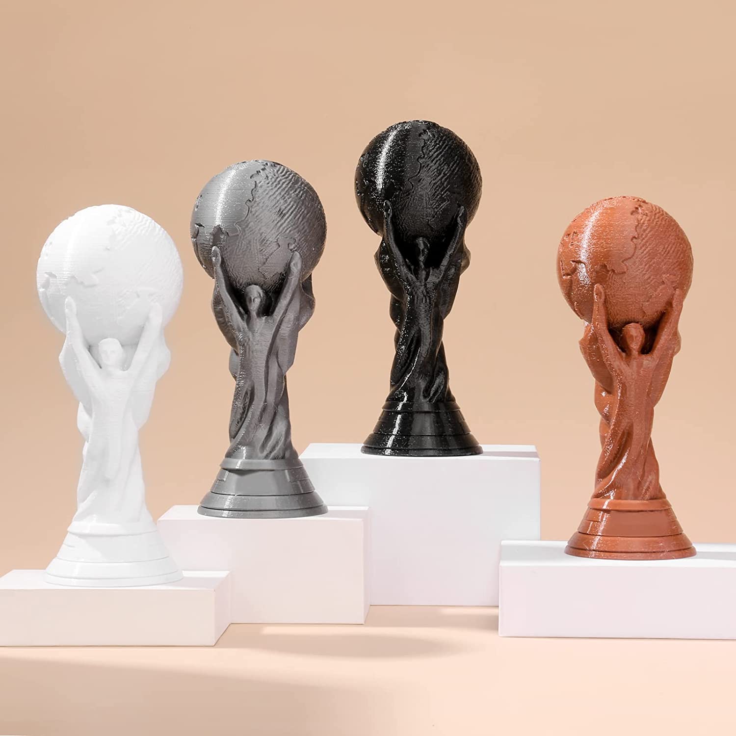 Black, White, Brown, Silver 1.75mm PRO-3 PETG Filament, 500g x 4pack   Filament   3DPrintiverse.com