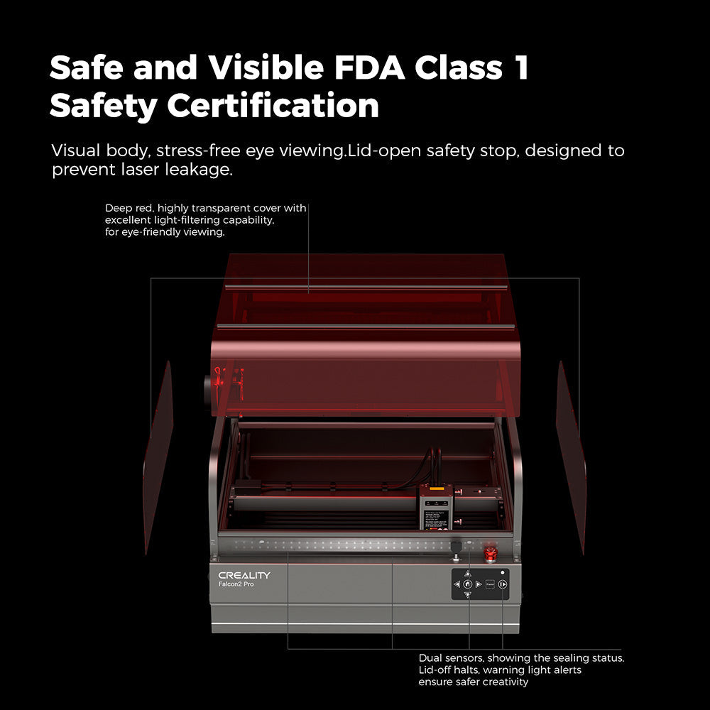 Falcon2 Pro Enclosed Laser Engraver & Cutter Creality Official Store