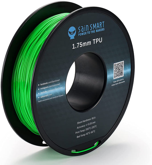 Neon Green, Cyberpunk Color TPU Filament 1.75mm 0.8kg/1.76lb   Filament   3DPrintiverse.com