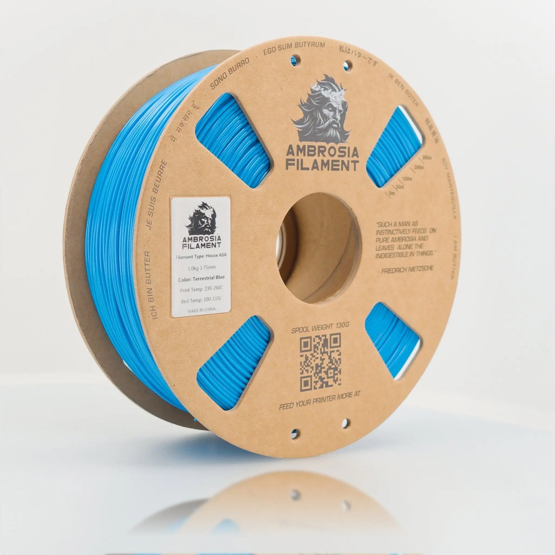 AMBROSIA ASA Filament of the Gods - 1KG Bambu AMS Friendly Cardboard Spools Premium 3D Printing Filament House ASA   Filament  22.99 3DPrintiverse.com