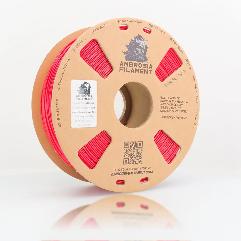 AMBROSIA ASA Galactic Filament of the Gods (Glitter / Sparkle) - 1KG Bambu AMS Friendly Cardboard Spools Premium 3D Printing Filament   Filament  23.99 3DPrintiverse.com