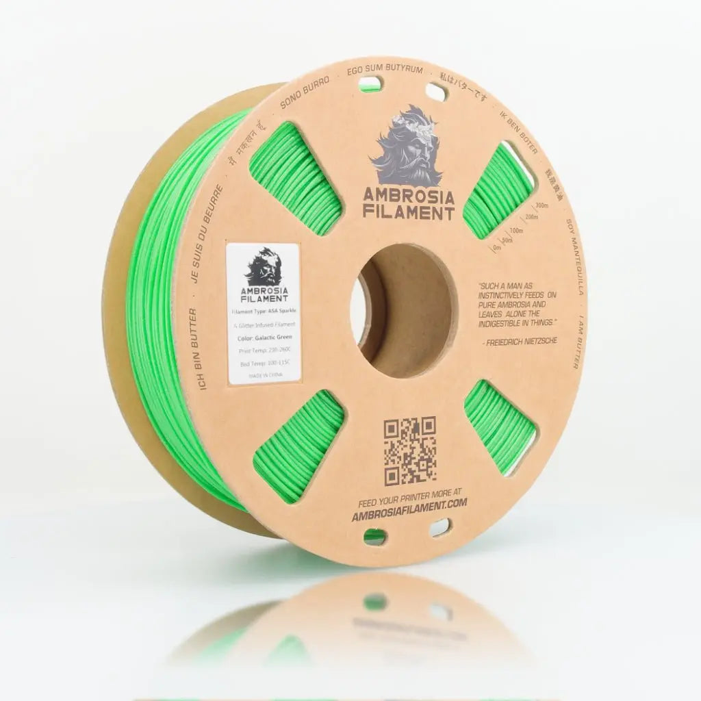 AMBROSIA ASA Galactic Filament of the Gods (Glitter / Sparkle) - 1KG Bambu AMS Friendly Cardboard Spools Premium 3D Printing Filament   Filament  23.99 3DPrintiverse.com