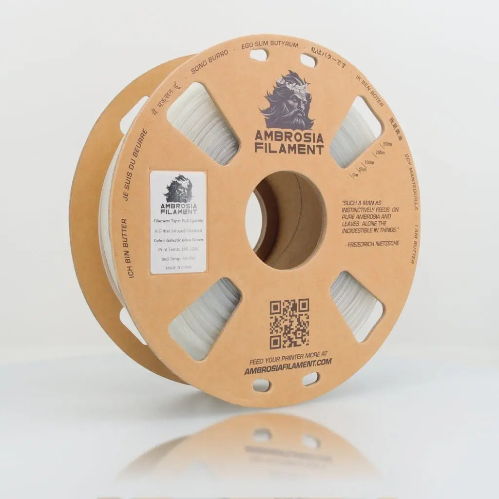 AMBROSIA Galactic (Sparkle) PLA Filament of the Gods - 1KG Bambu AMS Friendly Cardboard Spools Premium 3D Printing Filament   Filament  19.99 3DPrintiverse.com