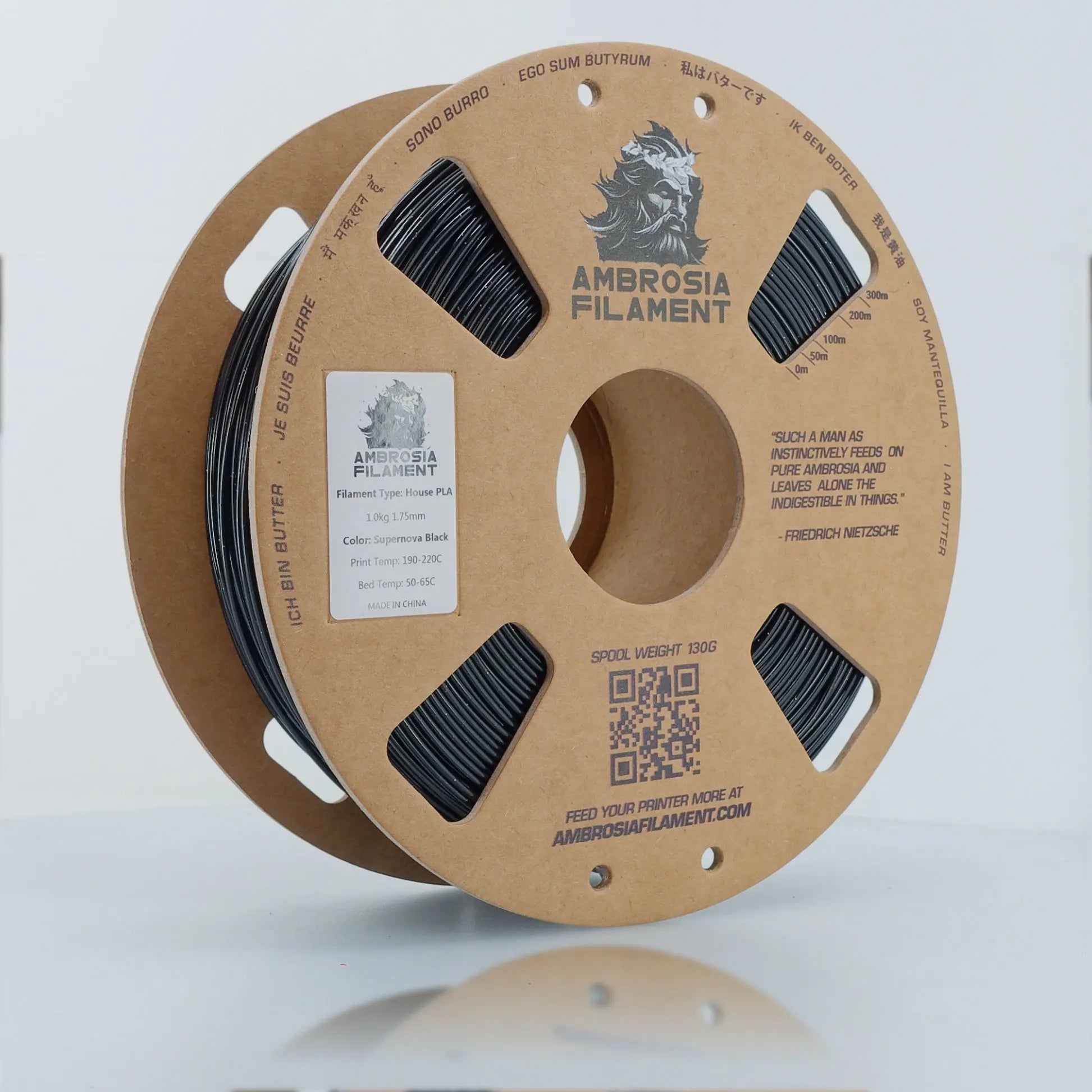 AMBROSIA Galactic (Sparkle) PLA Filament of the Gods - 1KG Bambu AMS Friendly Cardboard Spools Premium 3D Printing Filament   Filament  19.99 3DPrintiverse.com
