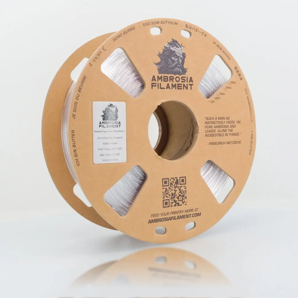 AMBROSIA PETG Filament of the Gods - 1KG Bambu AMS Friendly Cardboard Spools Premium 3D Printing Filament   Filament  20.99 3DPrintiverse.com