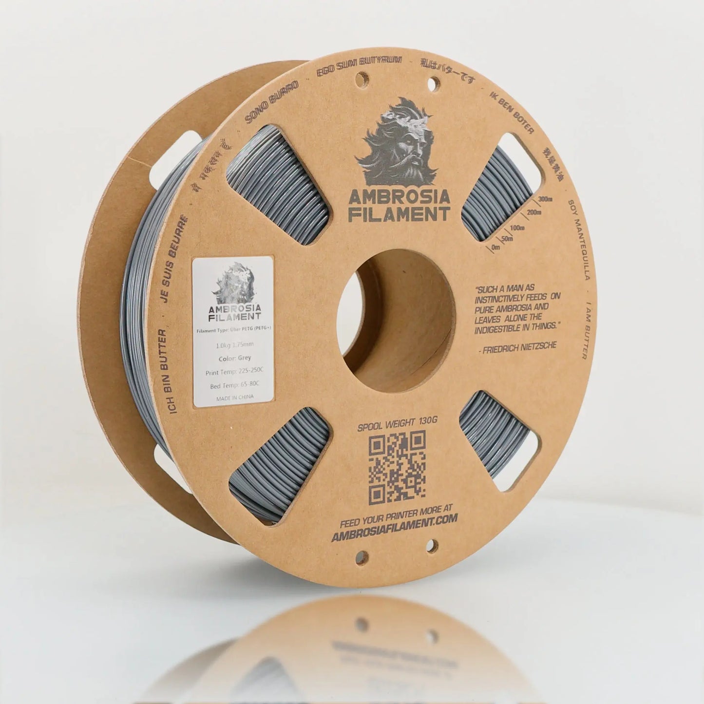 AMBROSIA PETG Filament of the Gods - 1KG Bambu AMS Friendly Cardboard Spools Premium 3D Printing Filament   Filament  20.99 3DPrintiverse.com