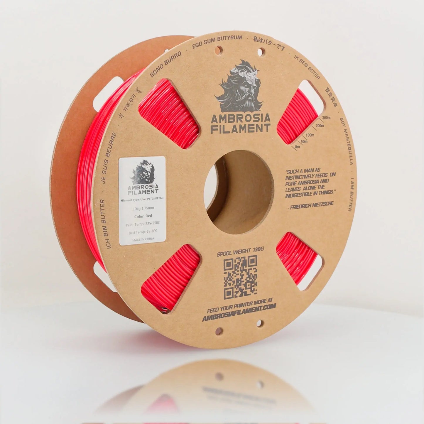 AMBROSIA PETG Filament of the Gods - 1KG Bambu AMS Friendly Cardboard Spools Premium 3D Printing Filament   Filament  20.99 3DPrintiverse.com